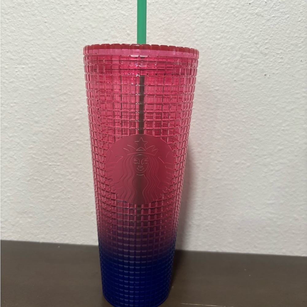 Starbucks Red and Blue Tumbler